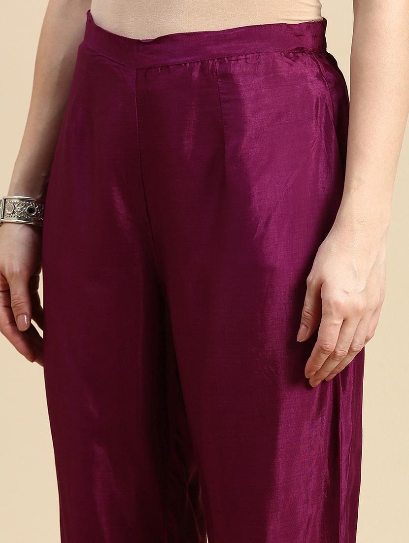 women purple printed kurta pant set with dupatta - 21387719 - Standard Image - 6