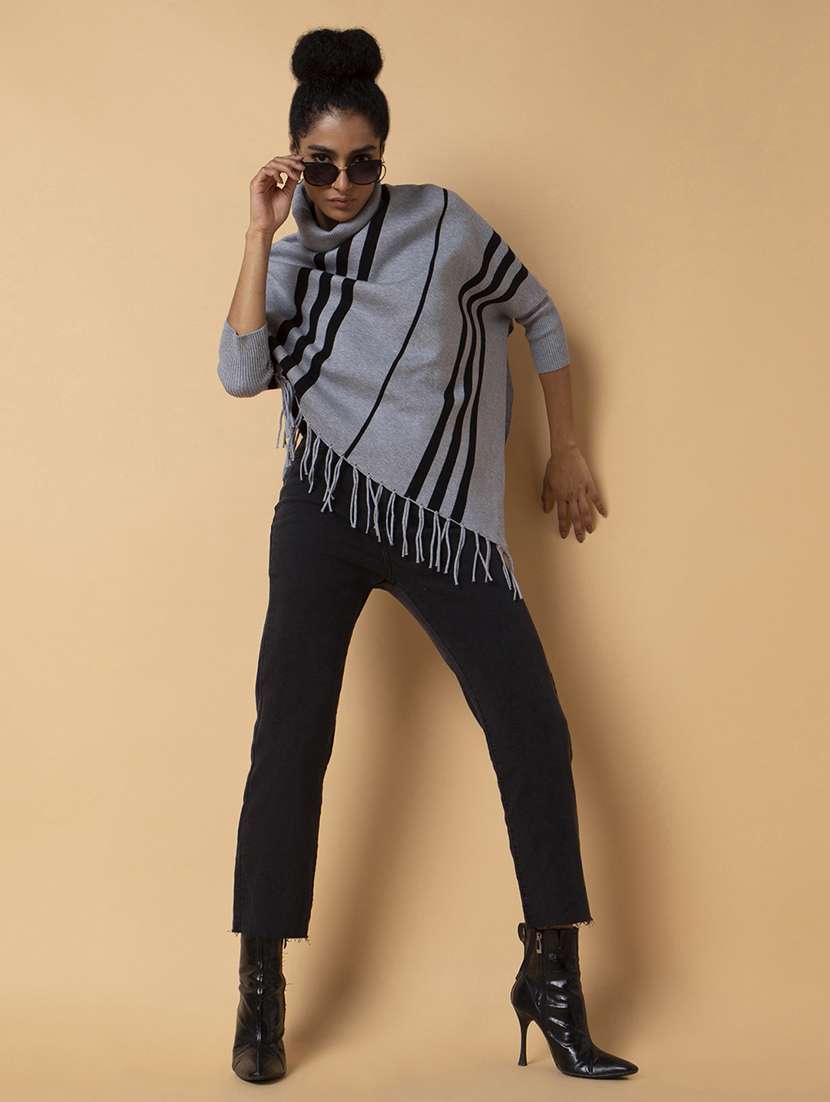 grey self-designed poncho - 21387731 -  Standard Image - 4