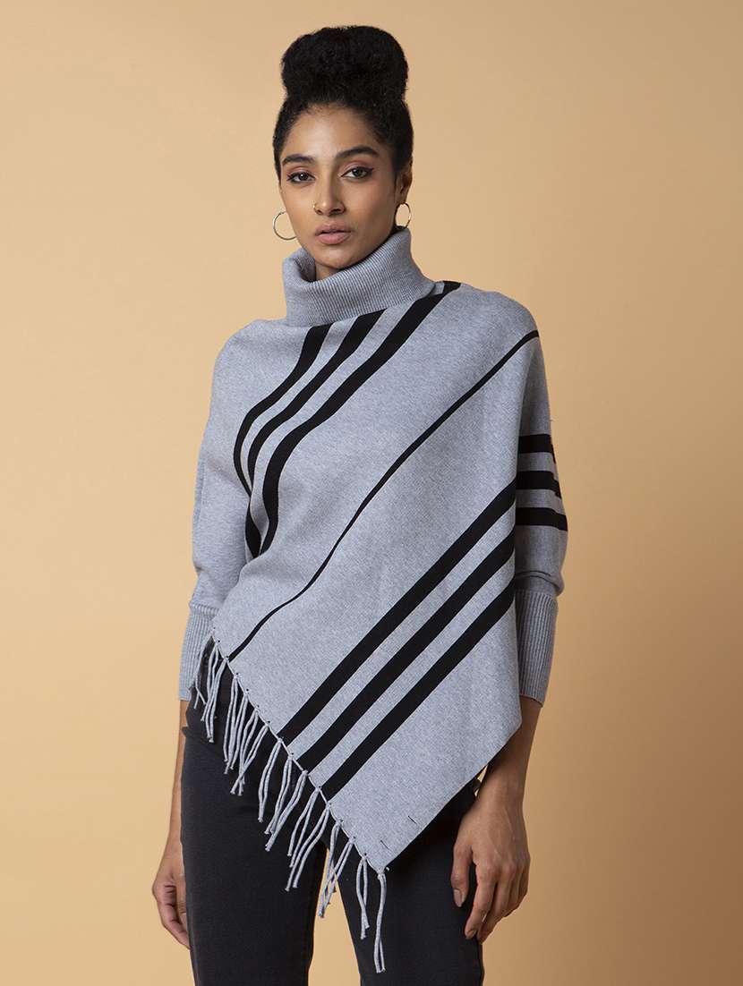 grey self-designed poncho - 21387731 -  Standard Image - 6