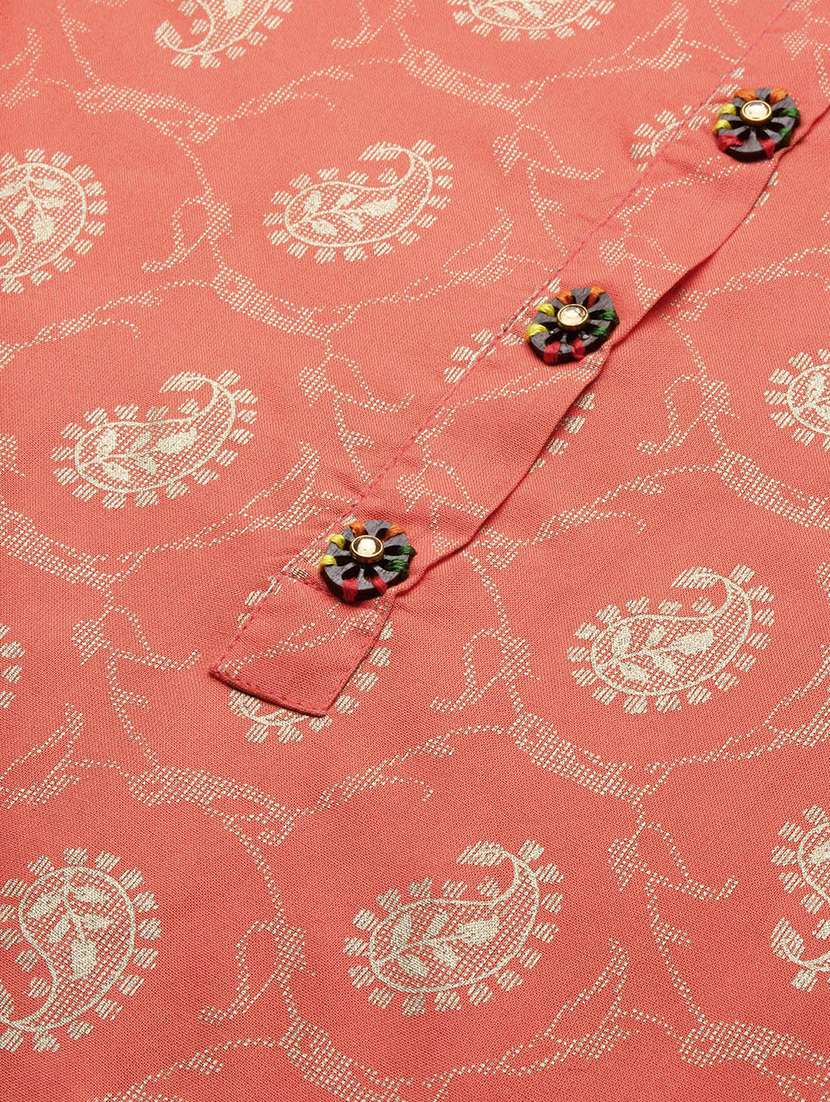 women three quarter sleeve straight kurta - 21387755 -  Standard Image - 6