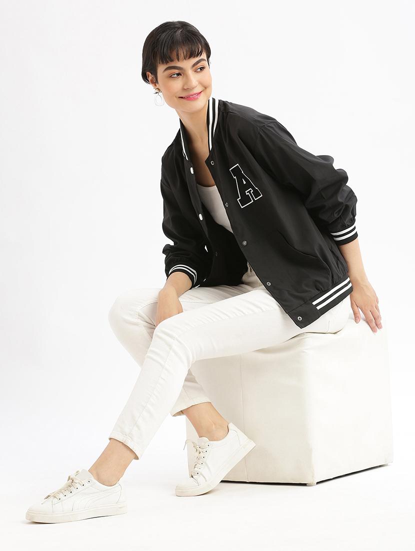 black varsity jacket - 21387769 - Standard Image - 4