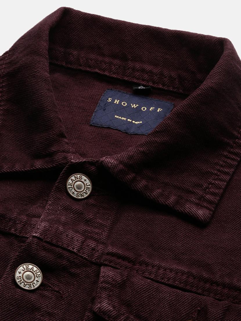 showoff women's purple denim jacket - 21387783 - Standard Image - 6