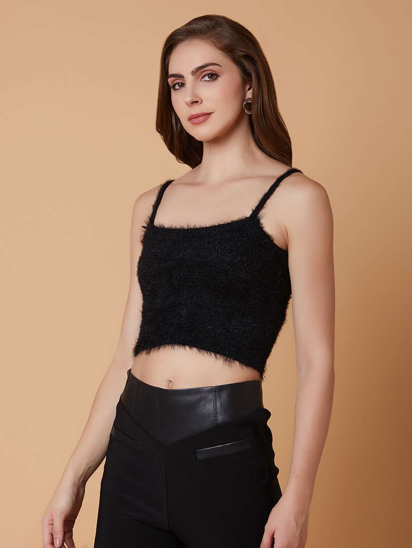 women black fur cardigans with inner slip - 21387800 -  Standard Image - 6