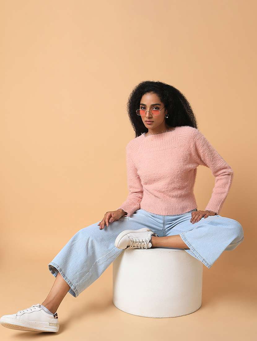 women self design long sleeve pullover - 21387801 -  Standard Image - 4