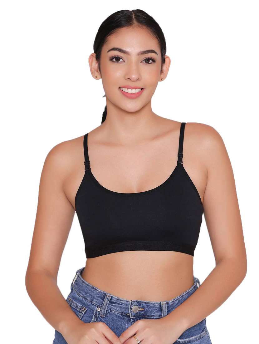 women pack of 3 solid sports bra - 21387831 -  Standard Image - 1