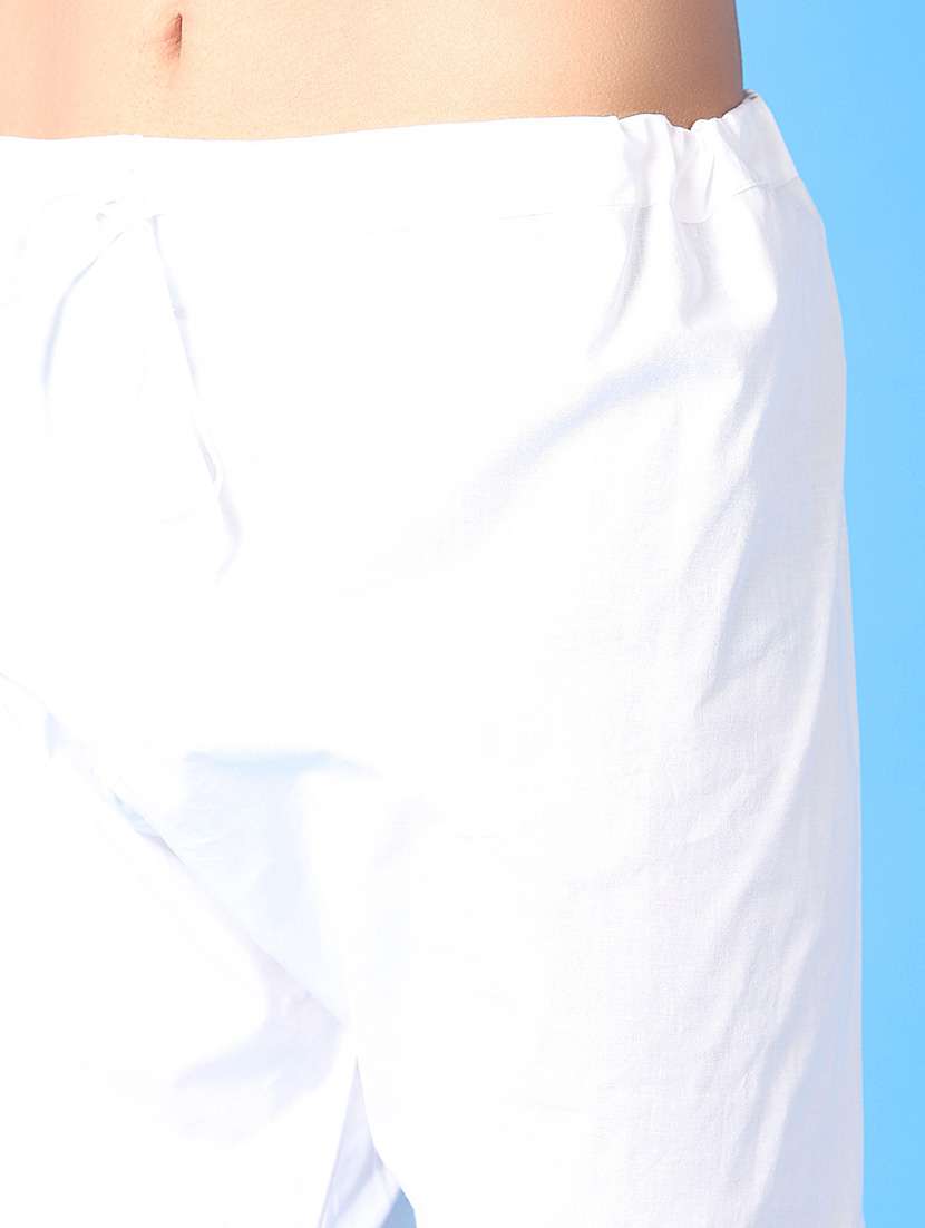 men solids kurta pyjama ethnic wear set - 21388082 -  Standard Image - 4