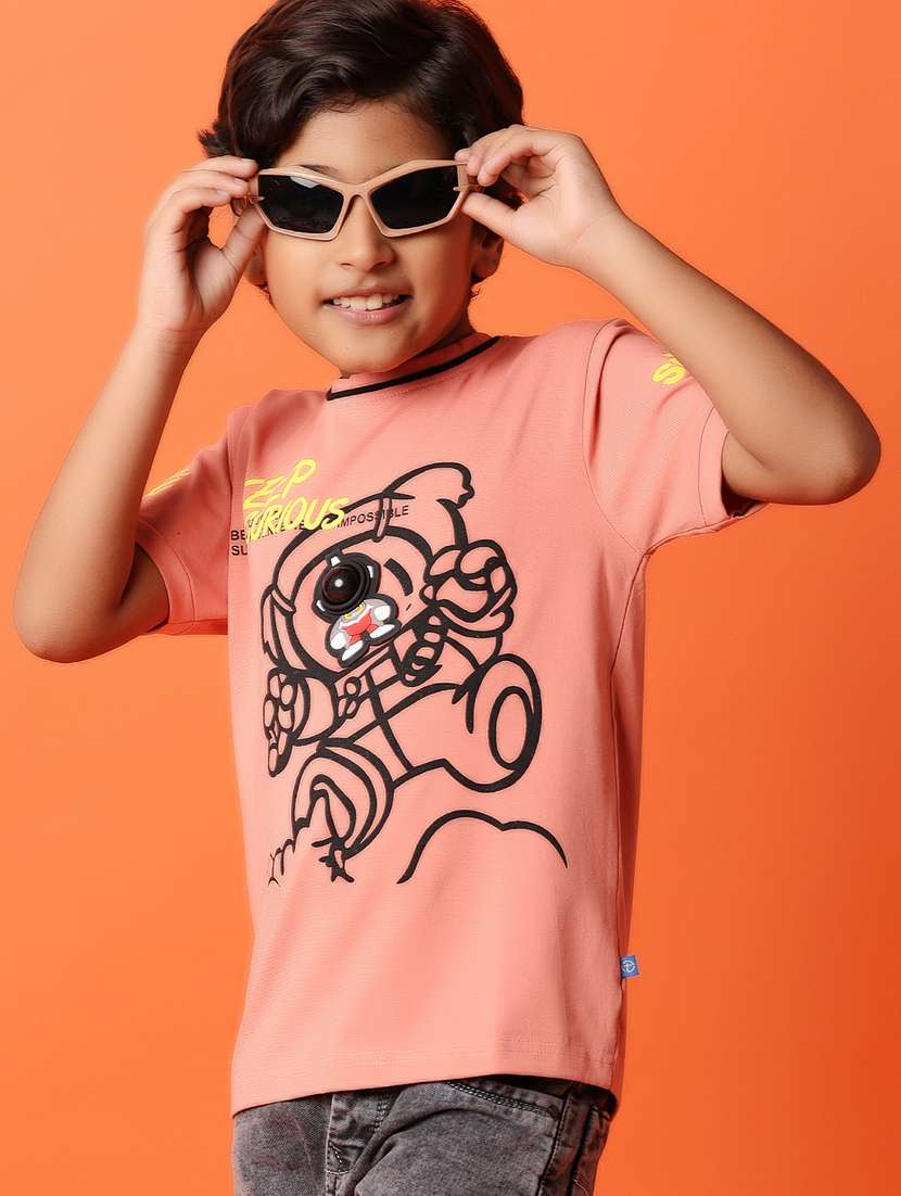 boys round neck graphic t-shirt - 21388099 - Standard Image - 1