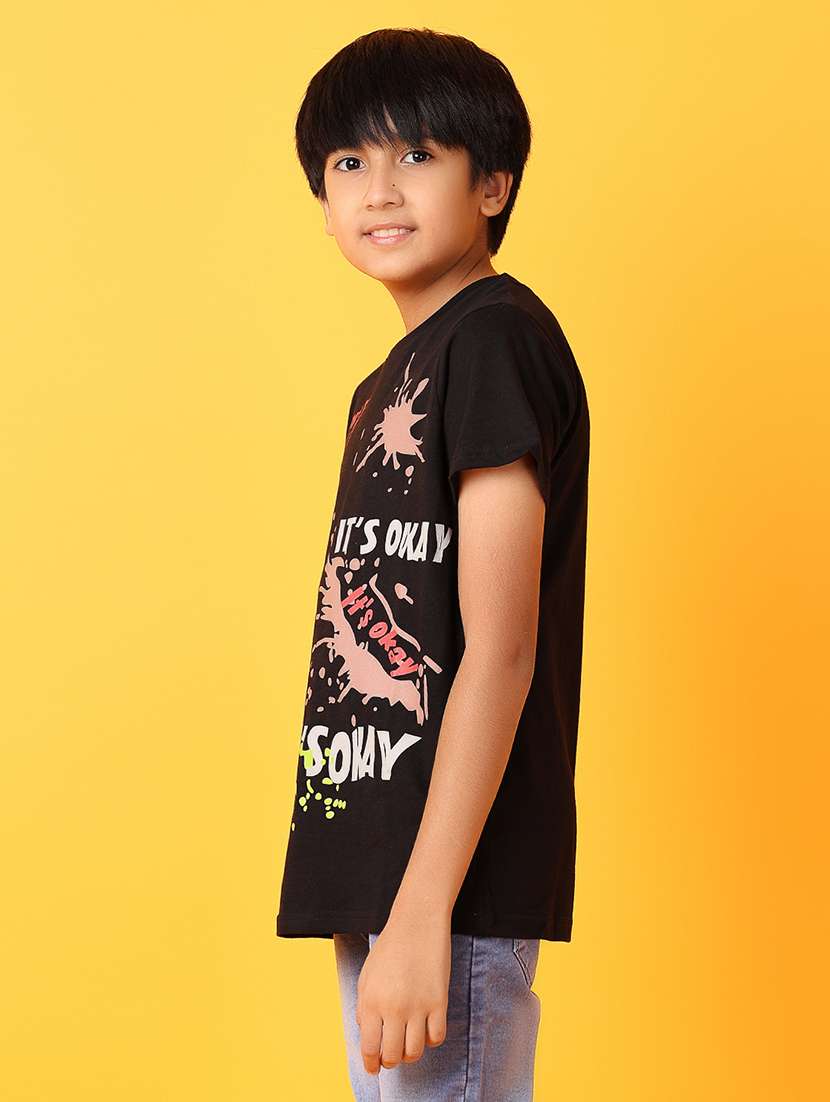 boys round neck graphic t-shirt - 21388154 -  Standard Image - 1