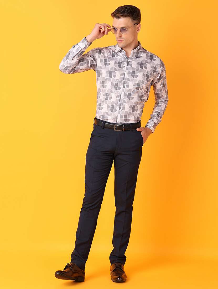 men printed collared formal shirt - 21388156 -  Standard Image - 4