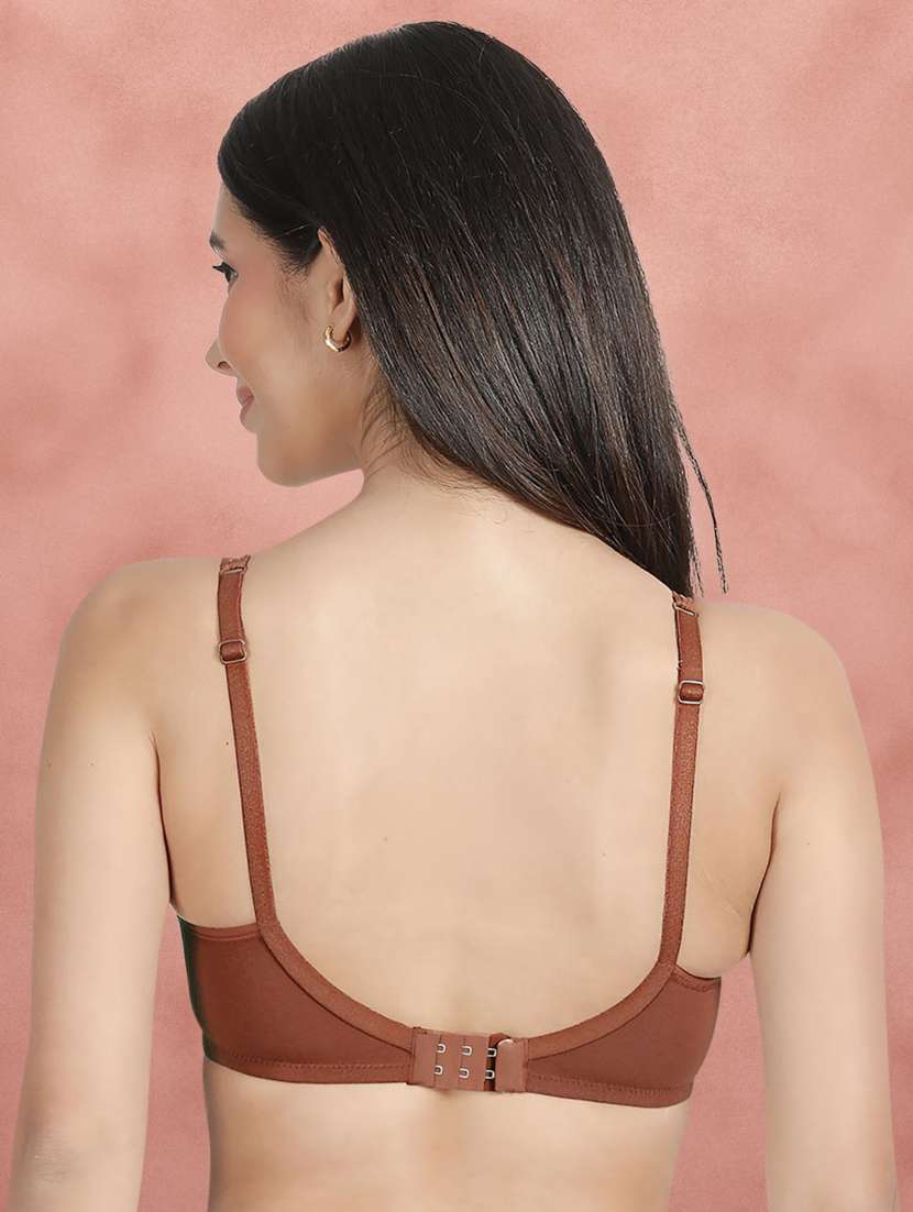 women pack of 3 solid t-shirt bra - 21388464 - Standard Image - 4