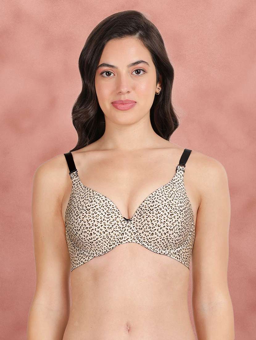 pack of 2 printed multi colored t-shirt bra - 21388549 -  Standard Image - 1