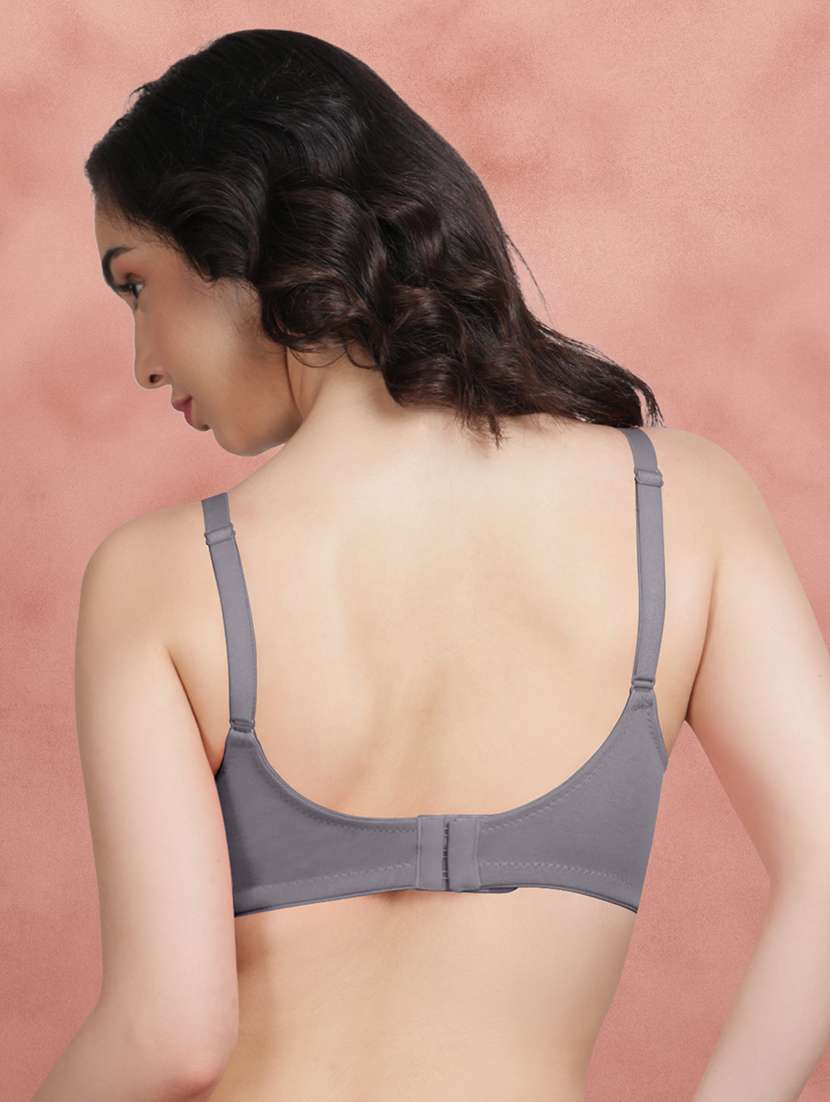 women pack of 2 solid regular bra - 21388995 - Standard Image - 4