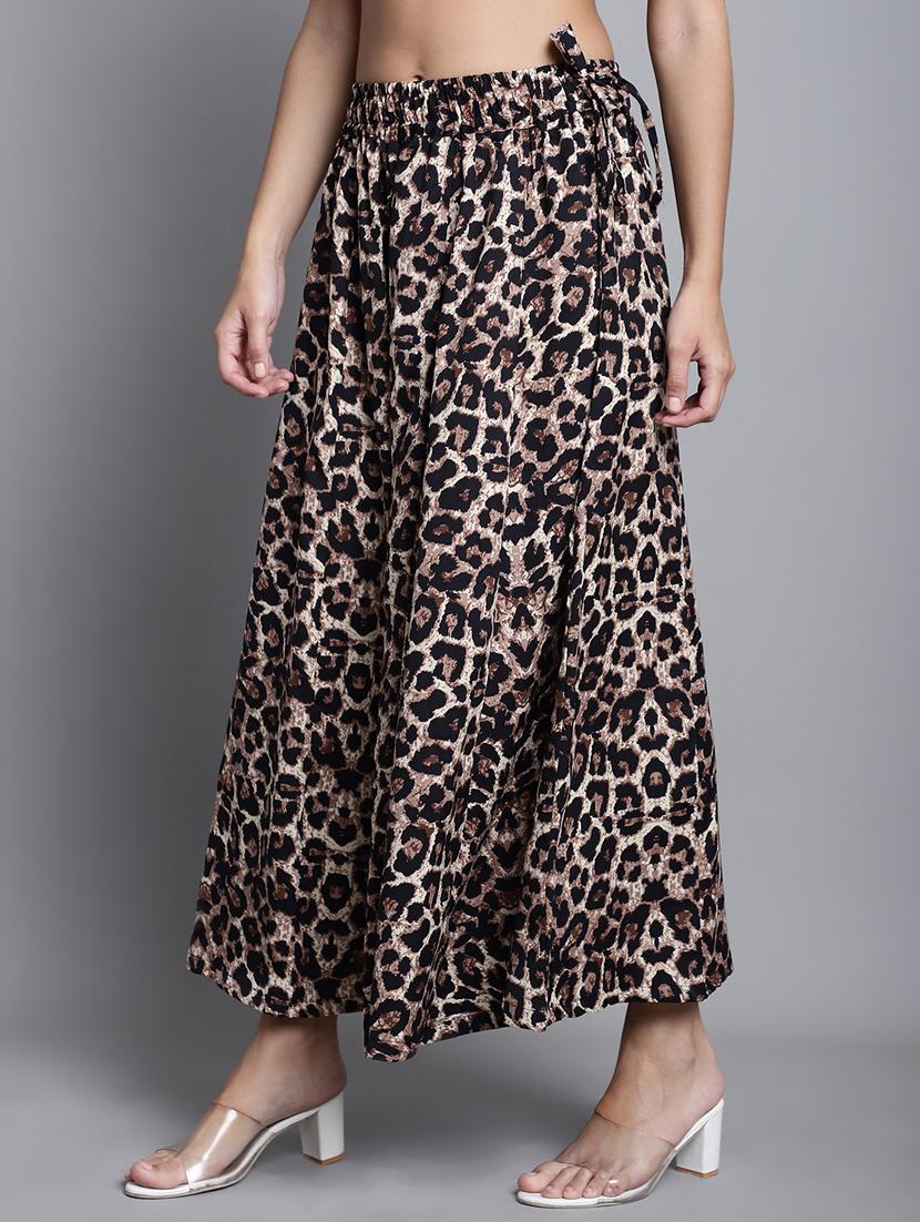 women multicolored printed set of 2 flared palazzo - 21389038 - Standard Image - 1