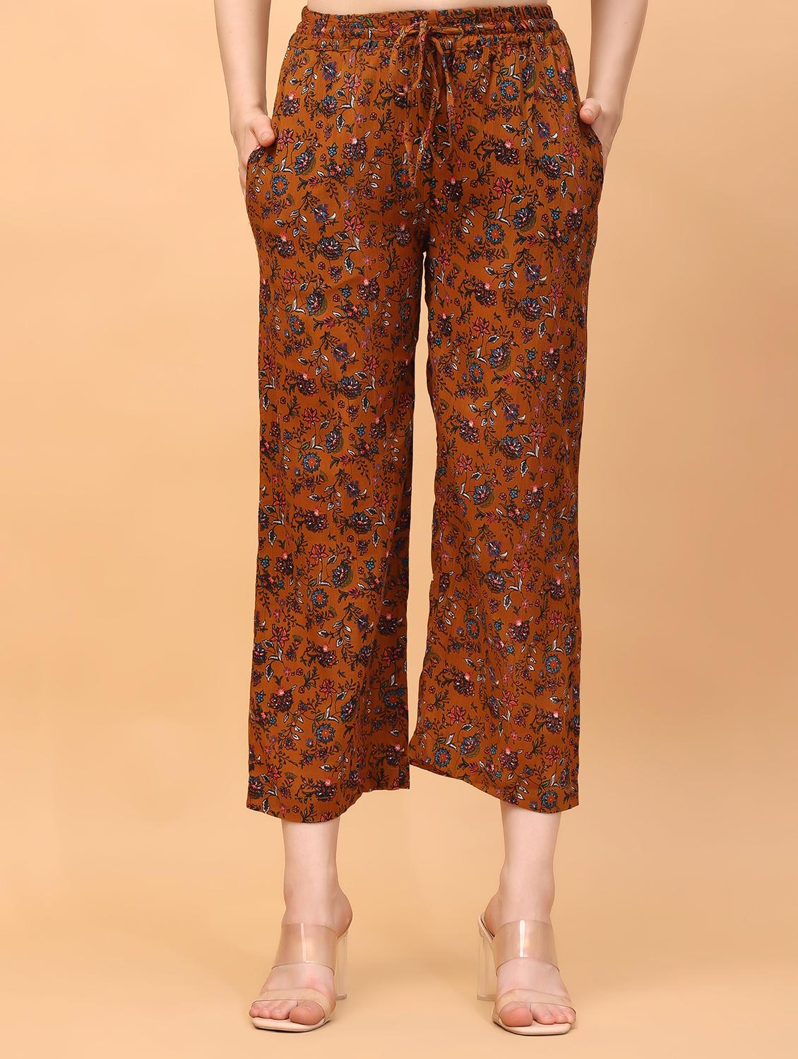 women printed rayon trouser - 21389113 - Zoom Image - 0
