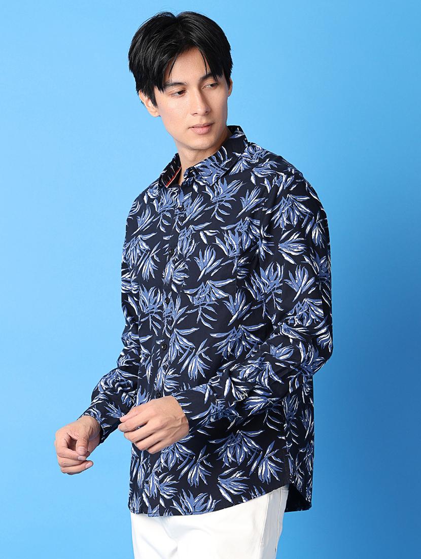 men printed long sleeves casual shirt - 21389799 -  Standard Image - 1