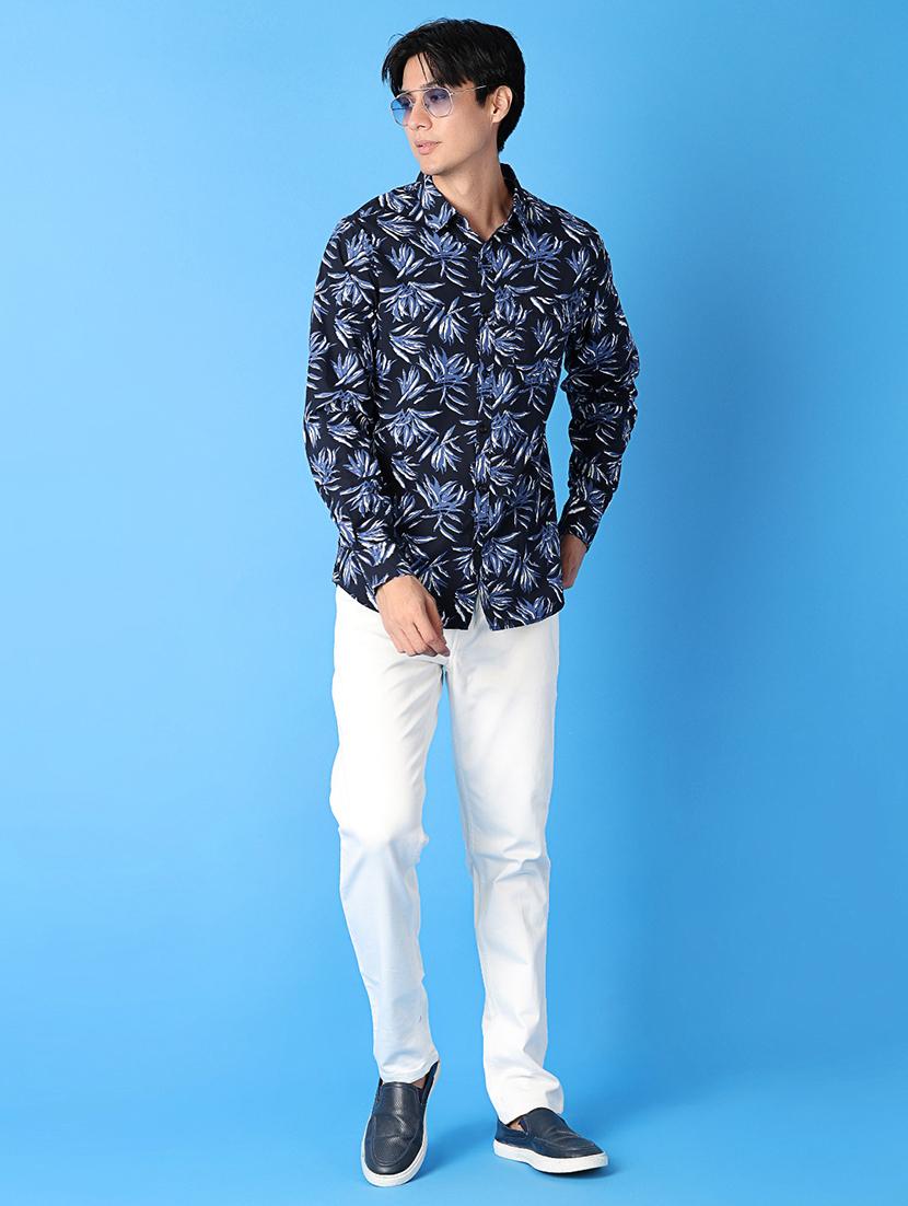 men printed long sleeves casual shirt - 21389799 - Standard Image - 4