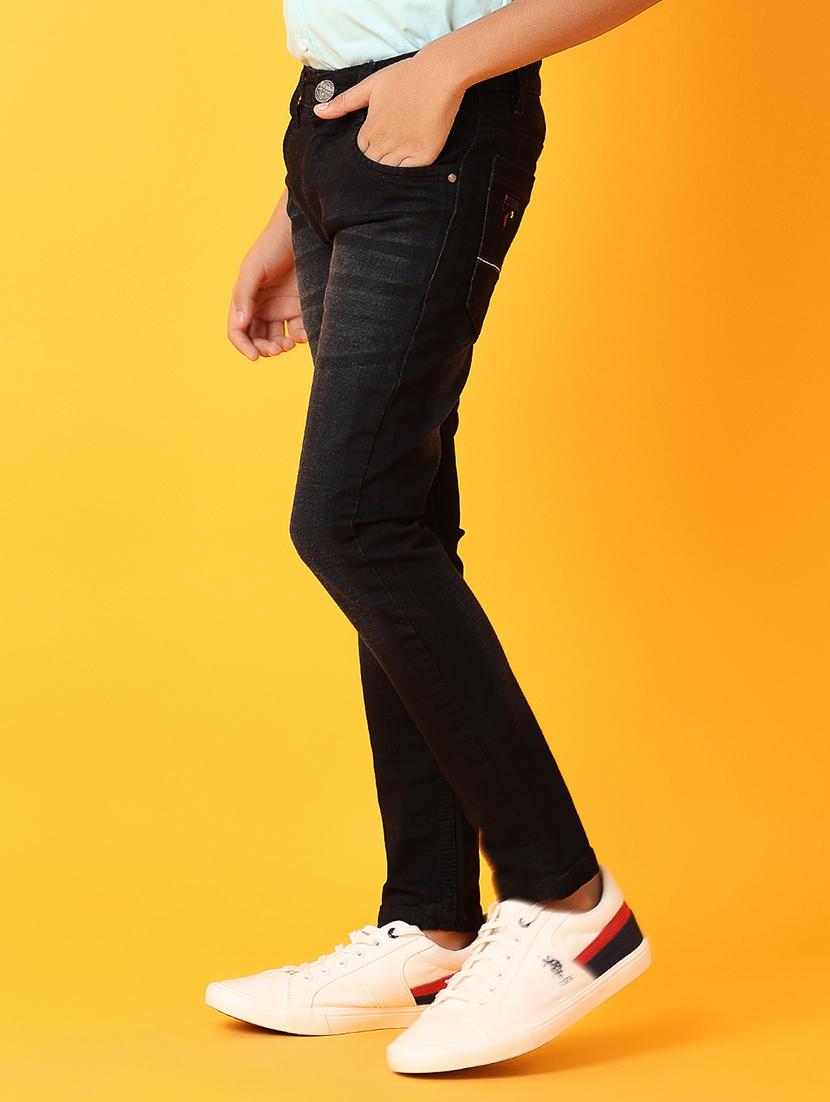 boys black dark plain jean - 21389838 -  Standard Image - 1