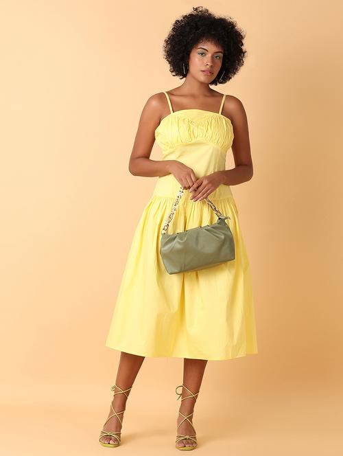 women solid cotton a-line dress - 21389853 -  Standard Image - 0