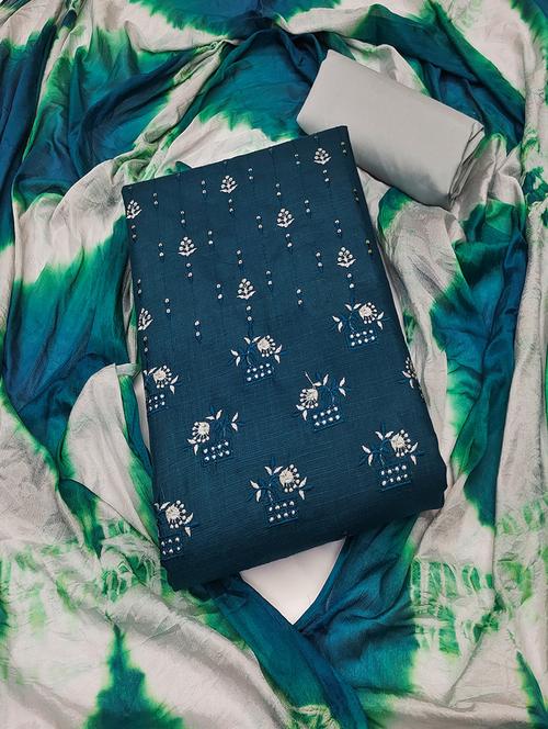 women embroidered unstitched suits - 21390490 - Standard Image - 0