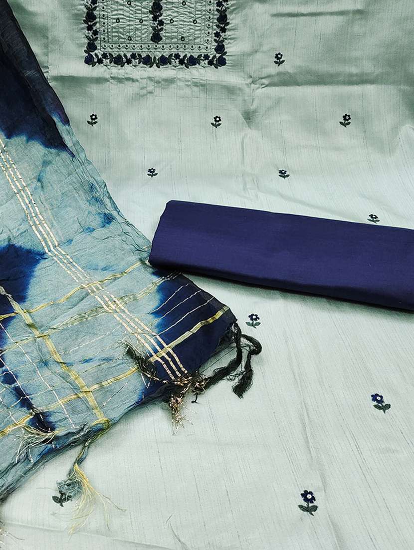women embroidered unstitched suits - 21390509 - Standard Image - 1