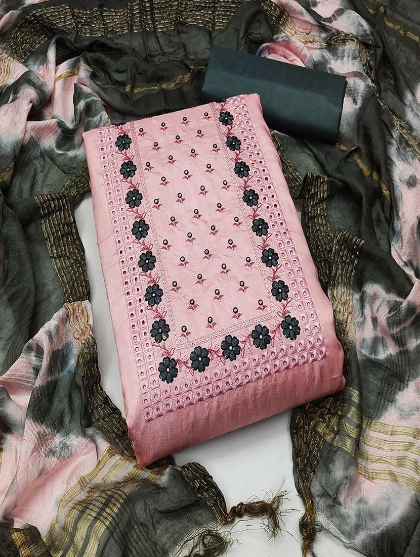 women embroidered unstitched suits