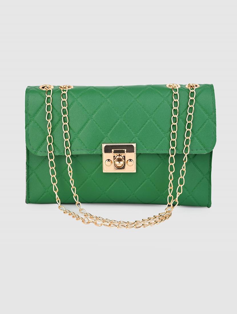 women green pu sling bag - 21390817 -  Standard Image - 1