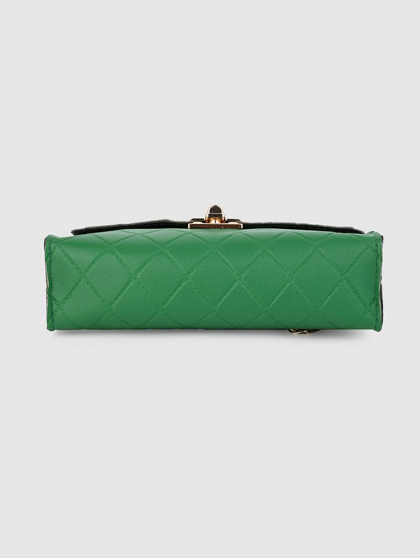 women green pu sling bag - 21390817 - Standard Image - 6