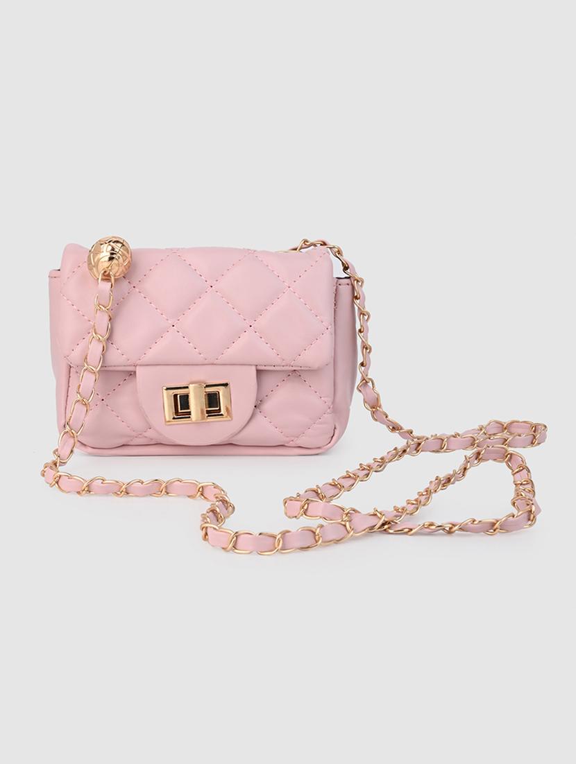 women pink pu sling bag - 21390818 - Standard Image - 1