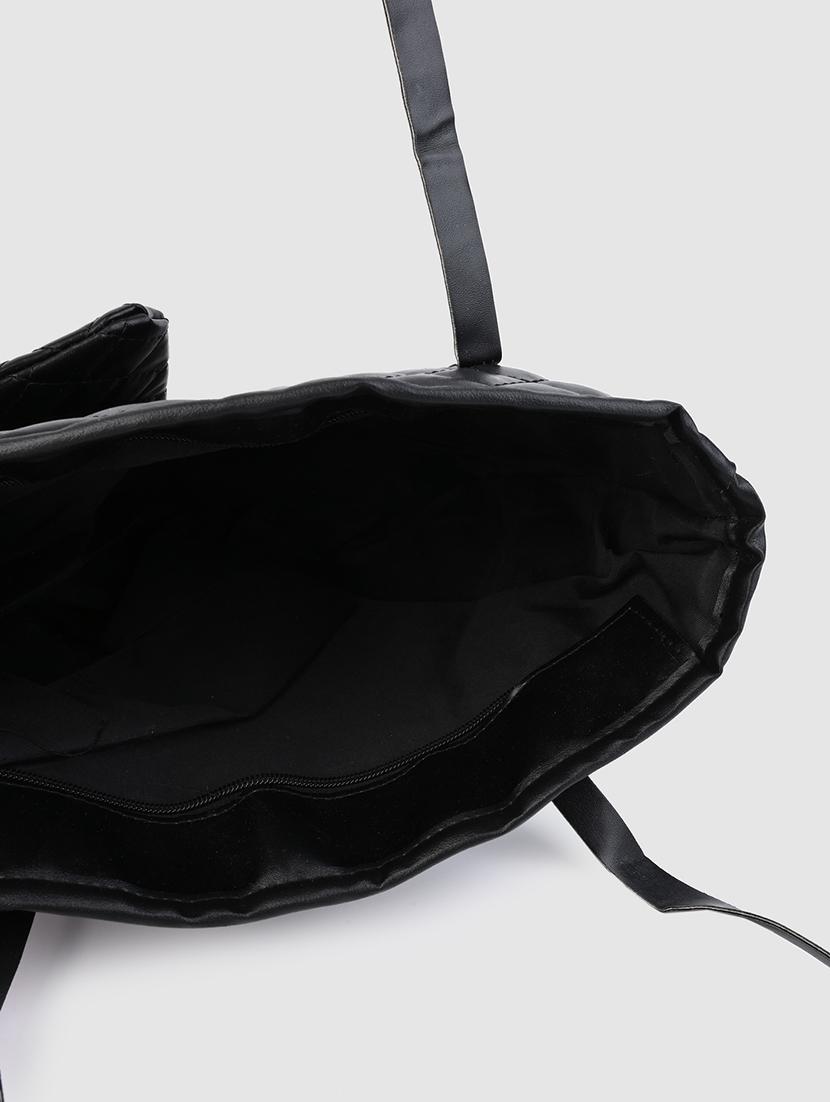 women black pu handbag - 21390840 - Standard Image - 6