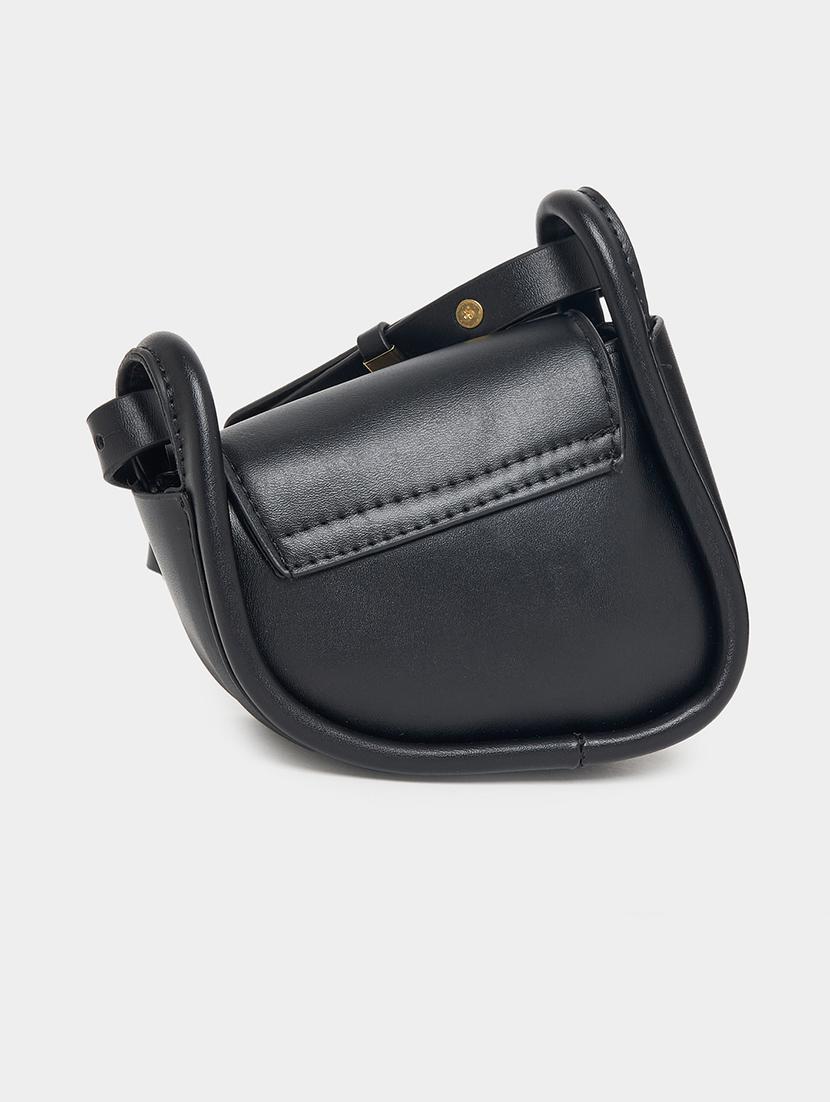 women black pu sling bag - 21390841 - Standard Image - 1
