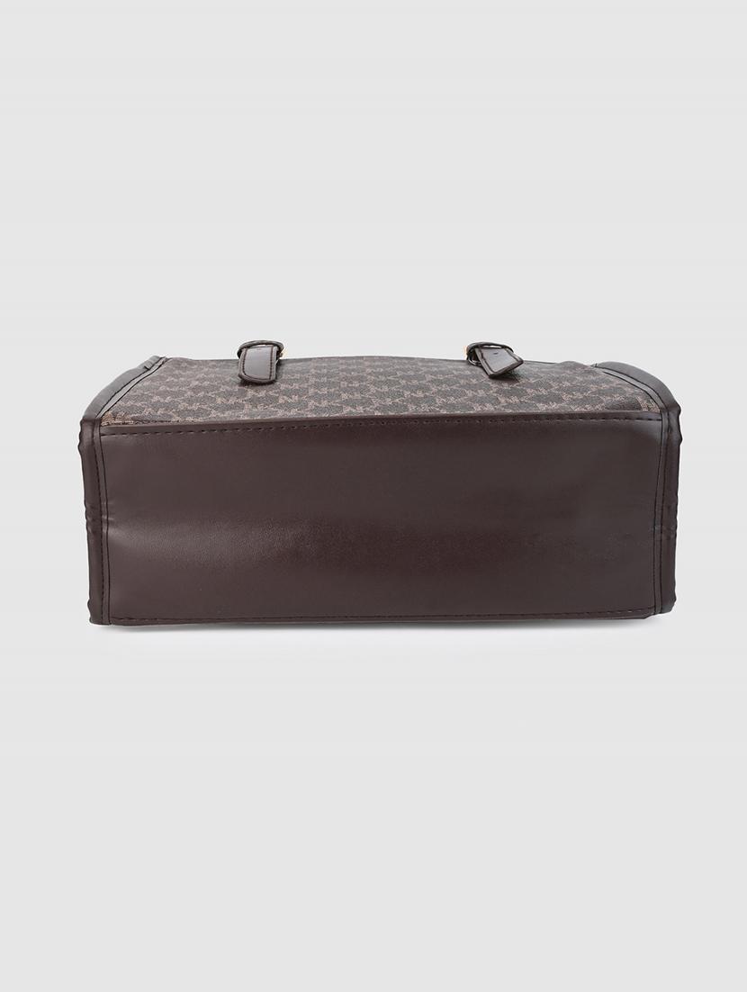 women brown pu handbag - 21390847 - Standard Image - 4