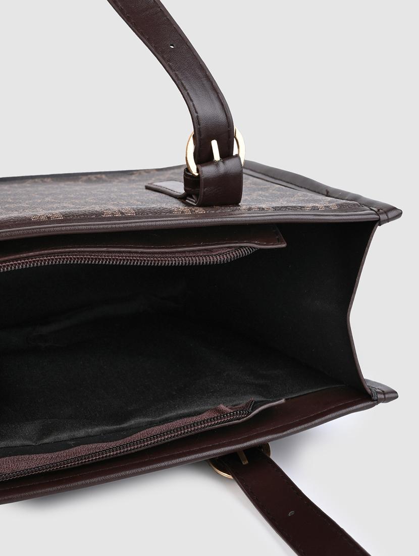 women brown pu handbag - 21390847 - Standard Image - 6