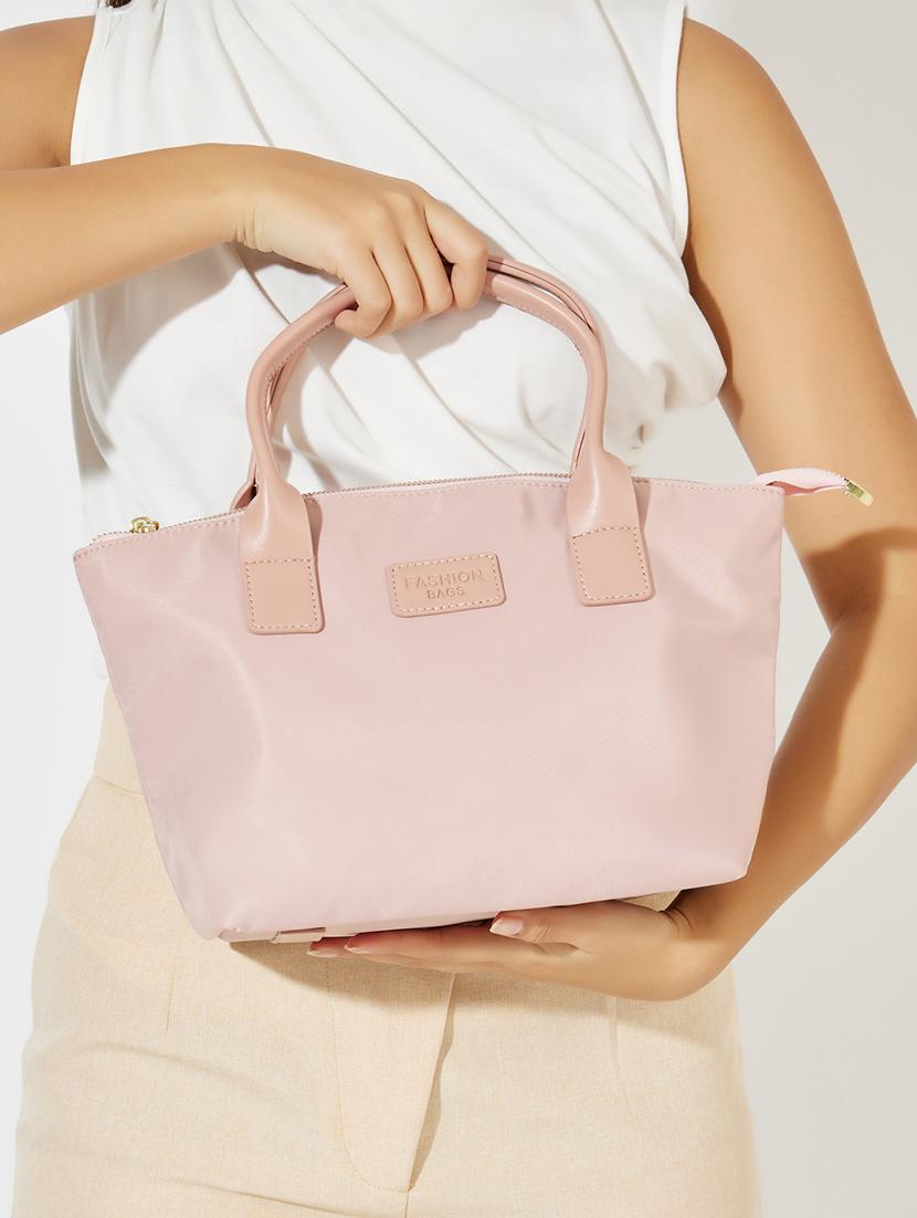 women pink pu handbag - 21390851 - Standard Image - 4
