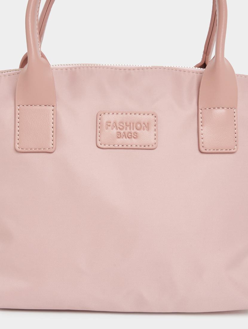 women pink pu handbag - 21390851 - Standard Image - 6