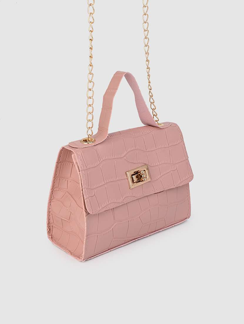 pink pu sling bag - 21390859 -  Standard Image - 4