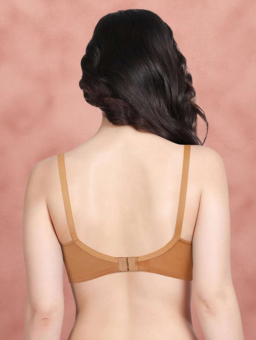 pack of 2 women solid cotton regular bra - 21391060 - Standard Image - 4