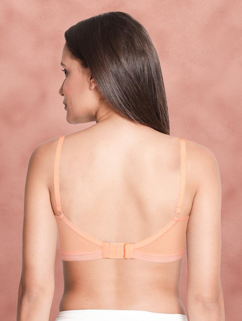 women solid cotton t-shirt bra - 21391063 - Standard Image - 1