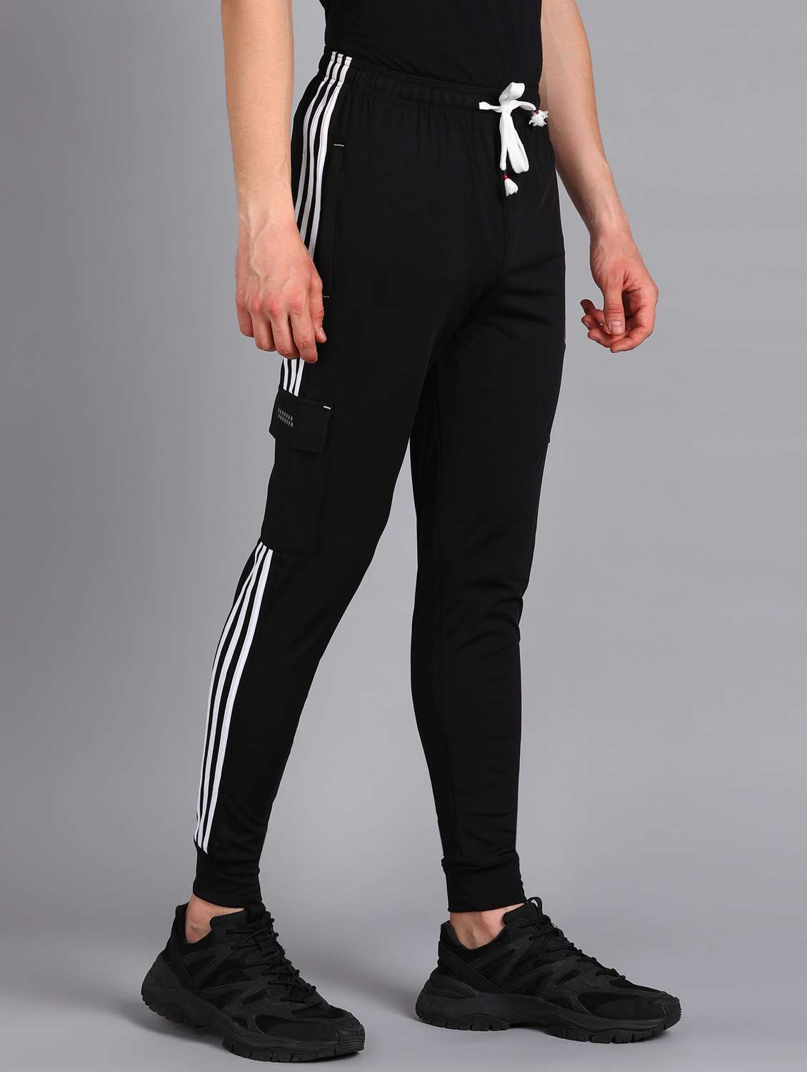 men mid rise side taped joggers  - 21391144 -  Standard Image - 1