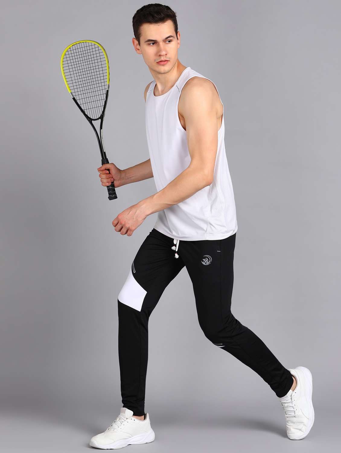 men black slim fit track pant - 21391164 -  Standard Image - 4