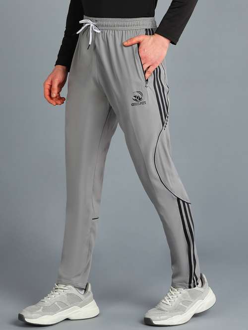men mid rise side taped full length track pant - 21391171 - Standard Image - 0