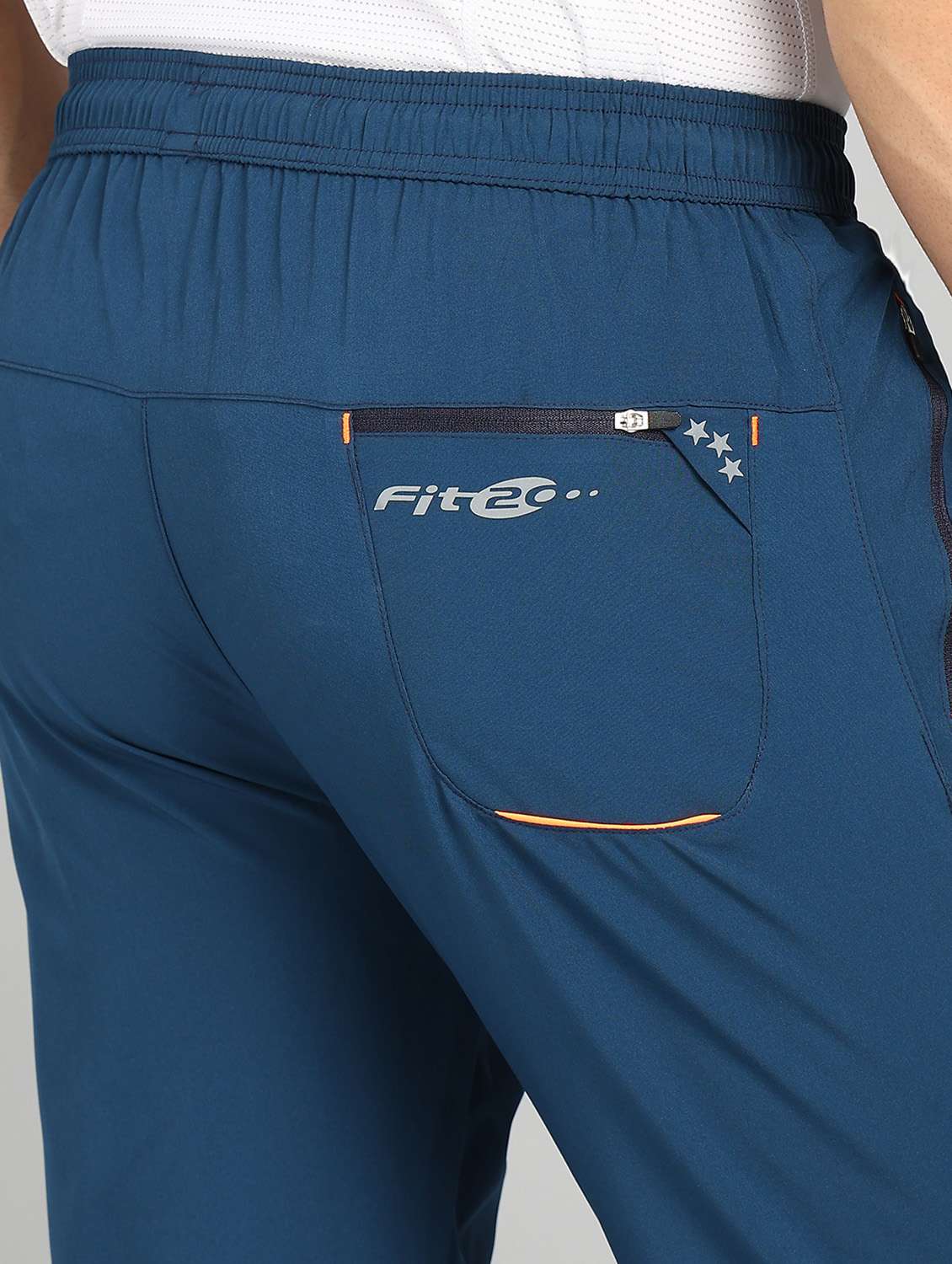 men blue polyester full length track pant - 21391175 - Standard Image - 6