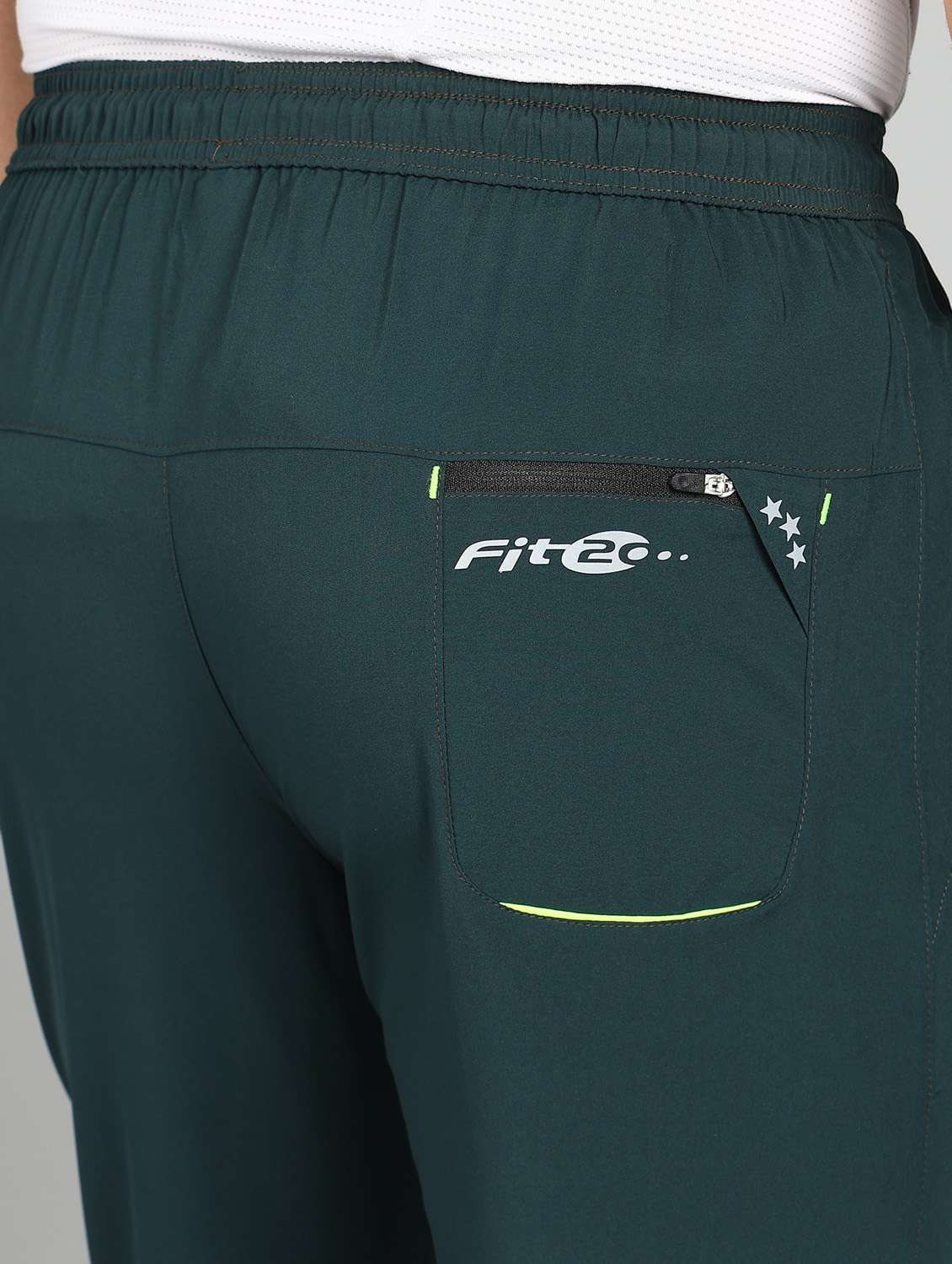 men green polyester full length track pant - 21391176 - Standard Image - 6