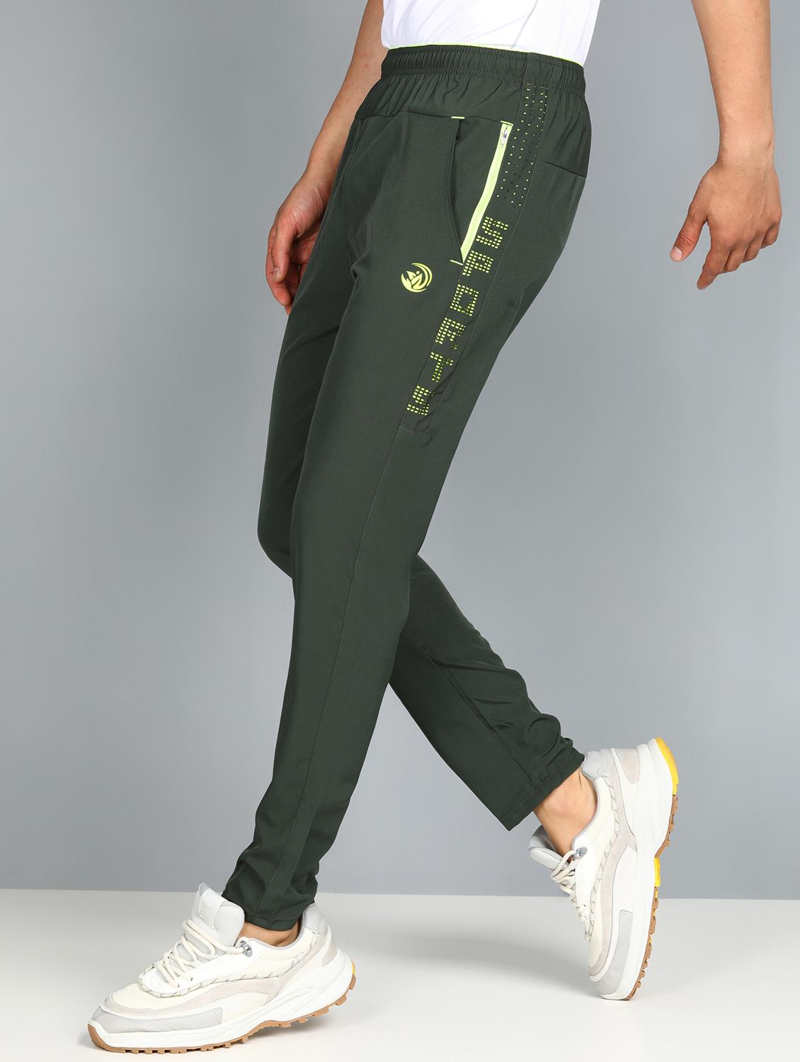 men green polyester full length track pant - 21391188 - Zoom Image - 0