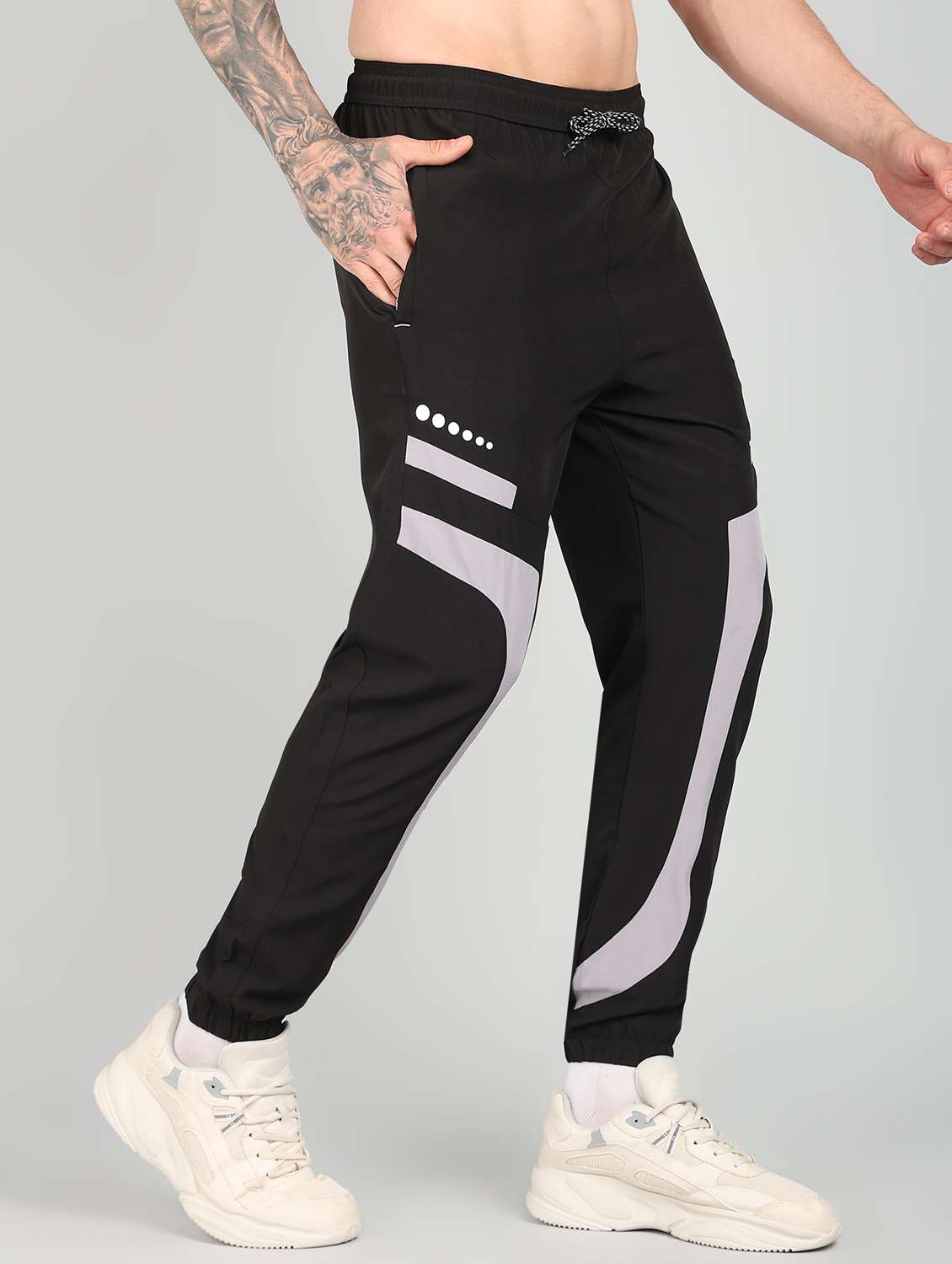 men placement print mid rise full length jogger - 21391189 -  Standard Image - 1