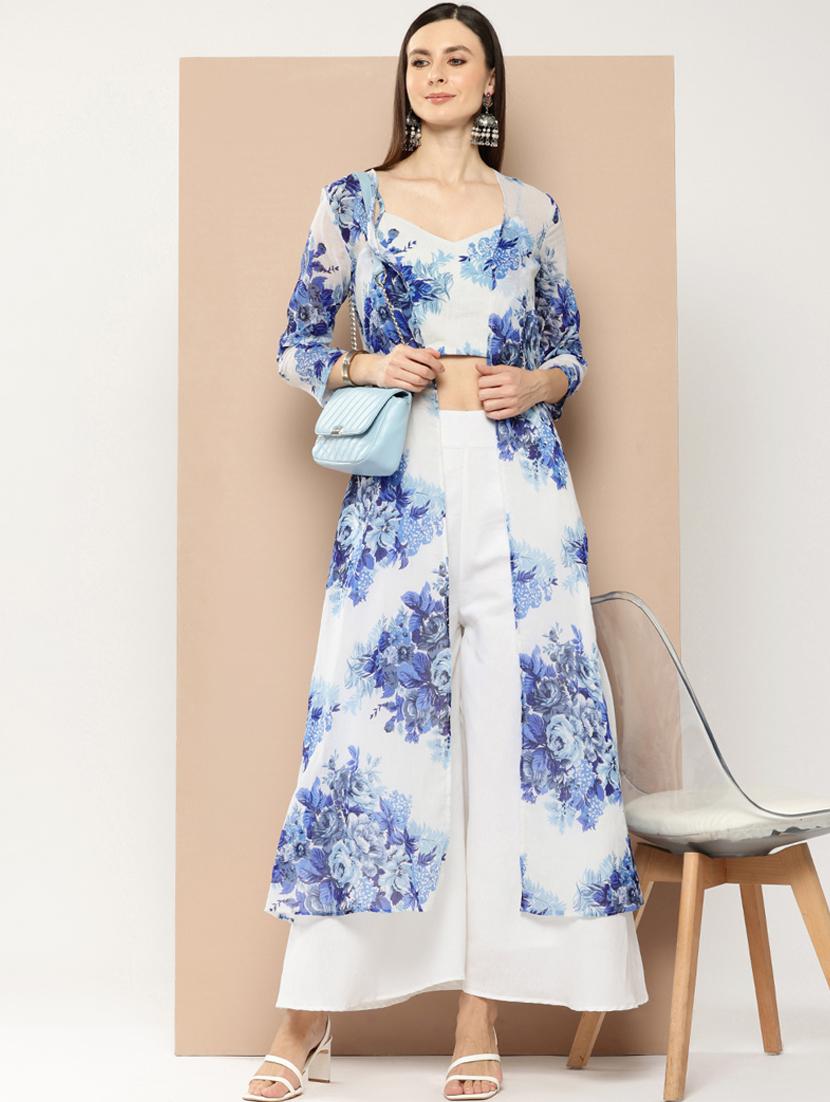 women floral printed fusion set - 21391248 - Standard Image - 1