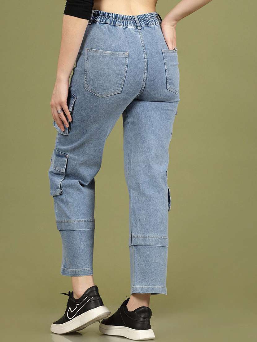 women's high rise solid cargo  - 21391283 -  Standard Image - 4