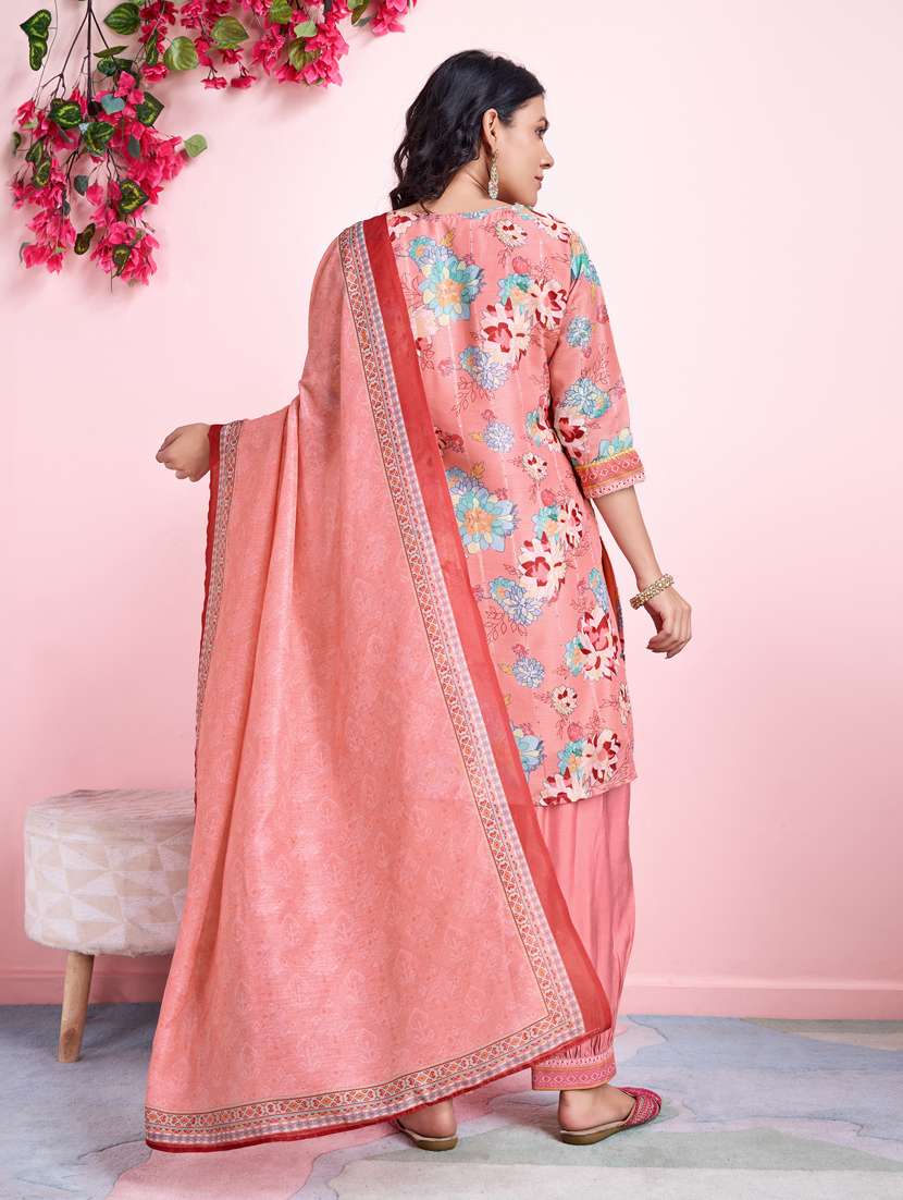 women floral kurta salwar set with dupatta - 21391338 -  Standard Image - 1