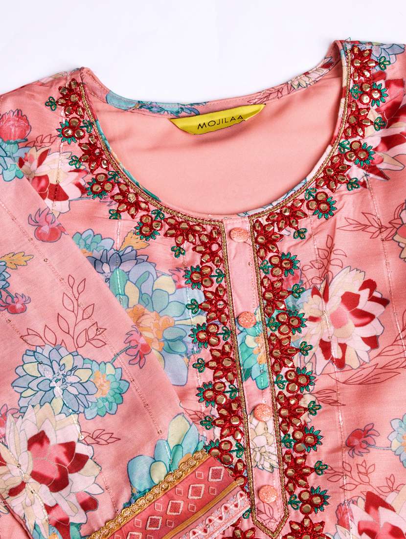 women floral kurta salwar set with dupatta - 21391338 -  Standard Image - 4