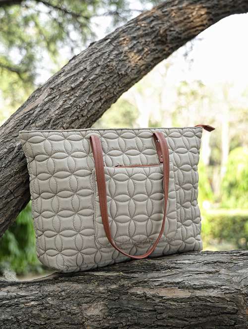 women leatherette tote bag