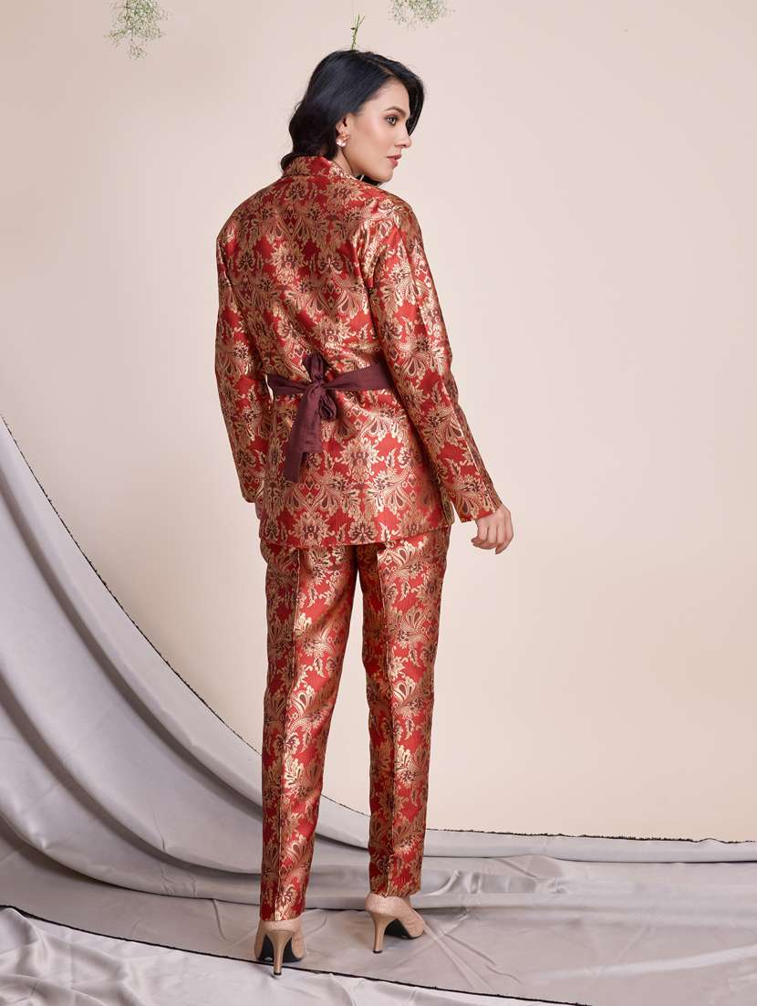 women self design ethnic co-ord set - 21391628 - Standard Image - 1